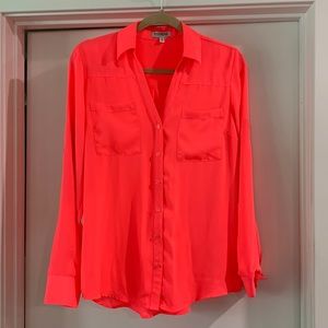 Express Portofino Shirt in Bright Pink
